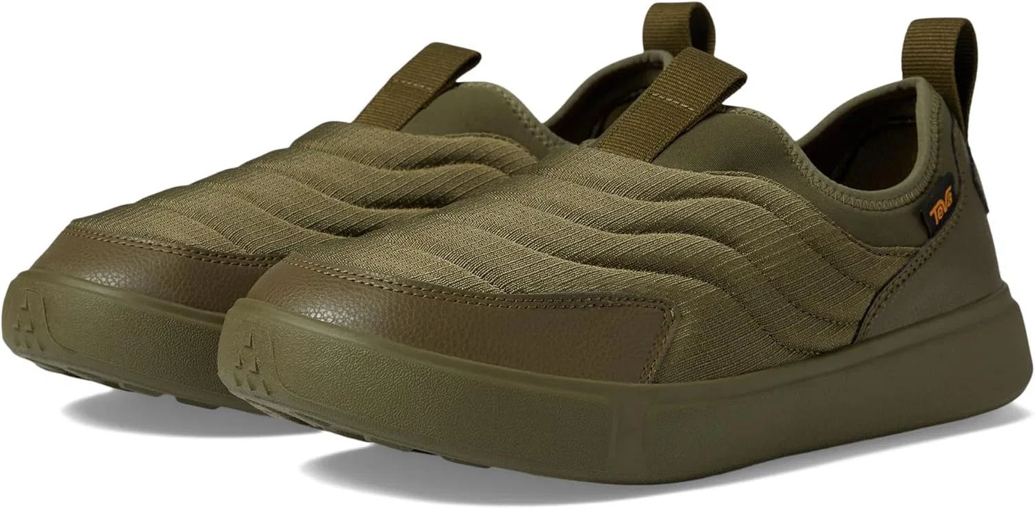 Кроссовки без шнуровки Teva унисекс Ultra-comf, оливковый