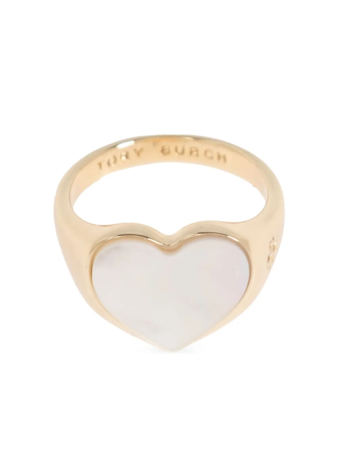 

Кольцо Tory Burch с мотивом сердца, золотой
