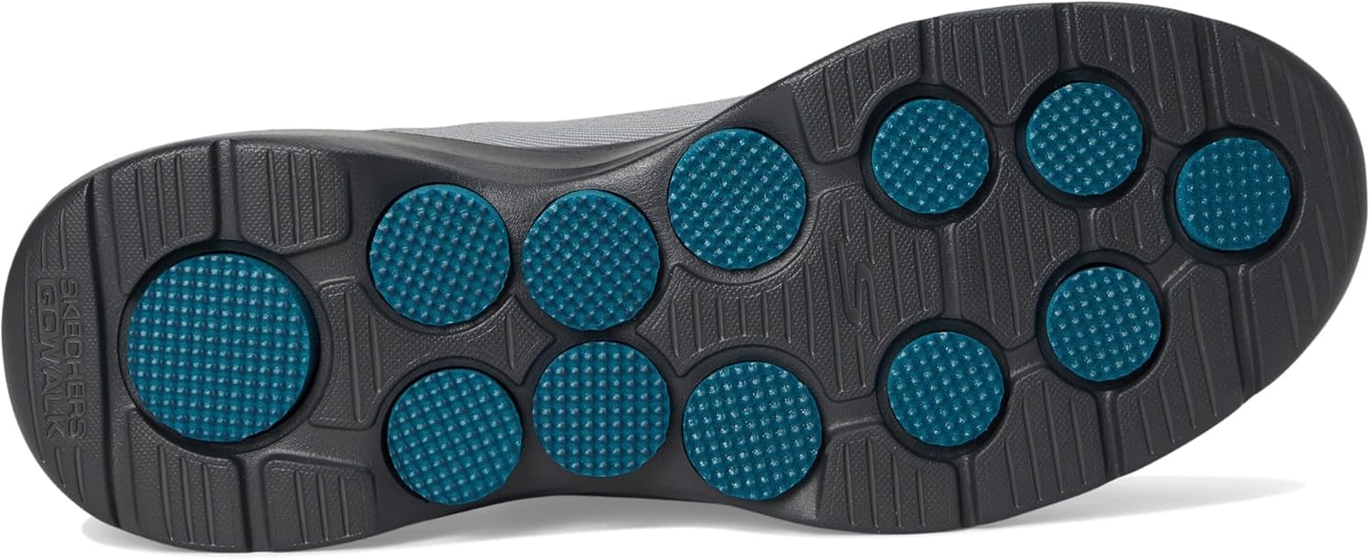Мужские кроссовки Skechers Go Walk 7 без шнурков- легкая эволюция кроссовок, серый/угольный — фото 4