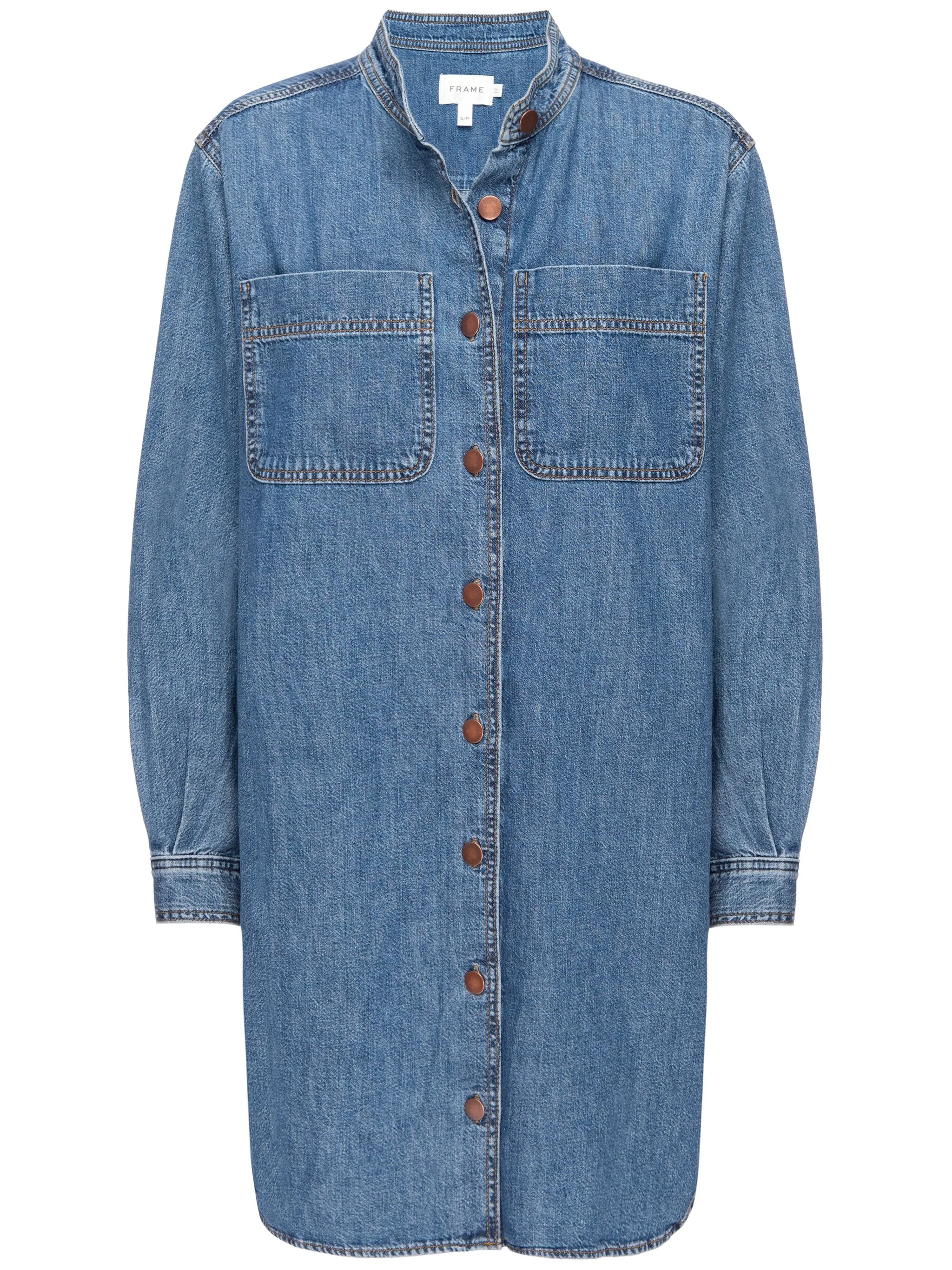 

Платье-рубашка Frame, синий