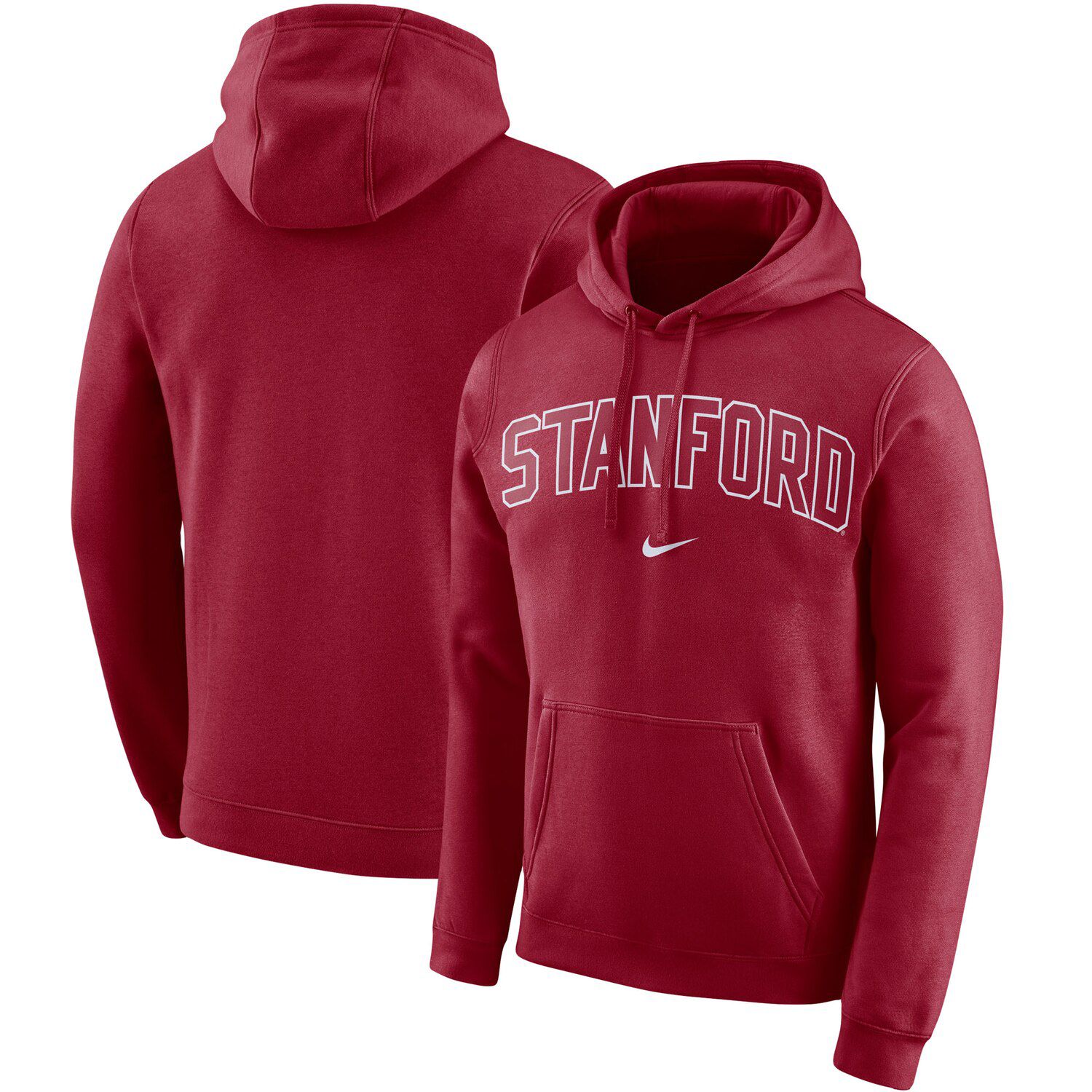 

Мужской флисовый пуловер с капюшоном Cardinal Stanford Cardinal Arch Club Nike