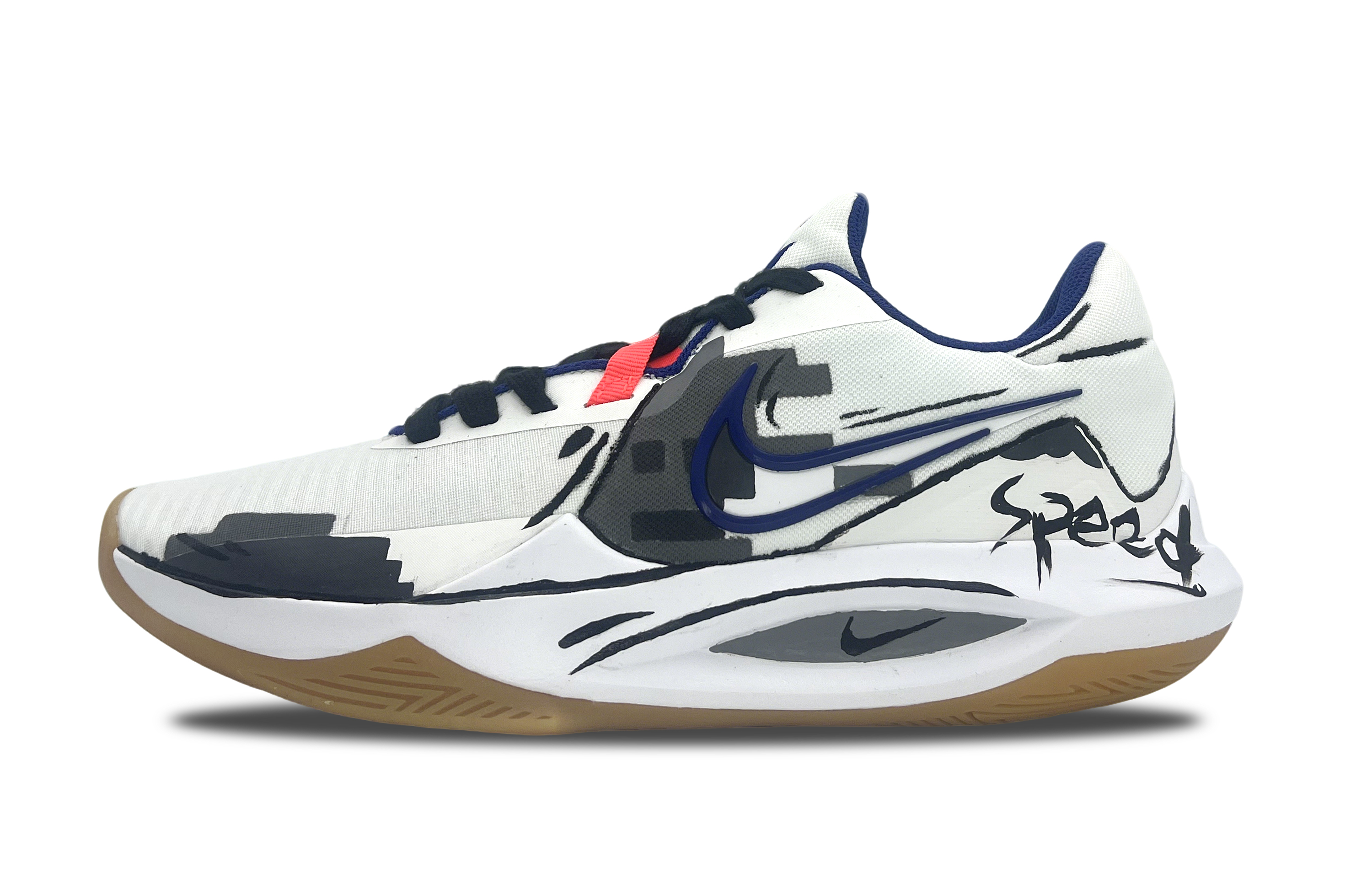 

Nike Баскетбольные кроссовки Precision 6 с противоскользящей подошвой, износостойкие, мужские, черно-белые