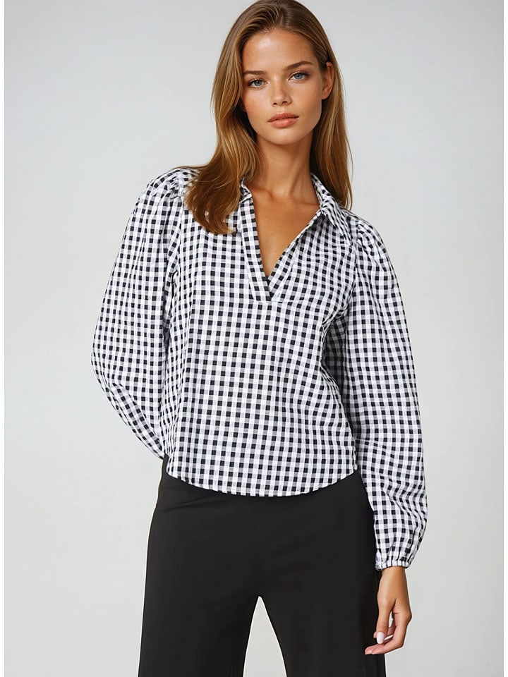 

Monki Черно-белая блузка