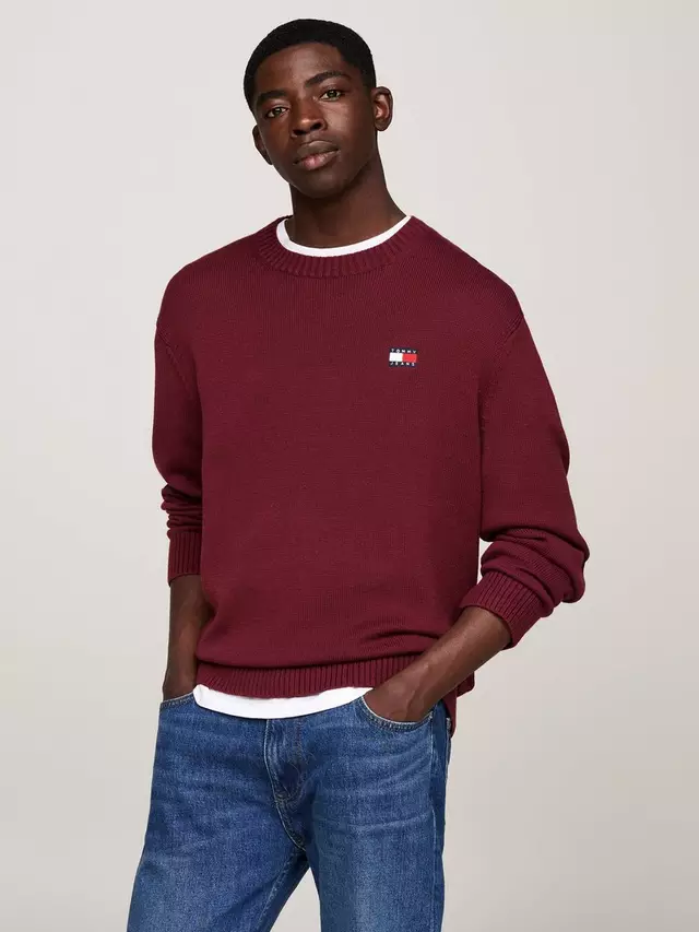 

Джемпер Tommy Hilfiger Tommy Jeans Logo Knit, цвет deep/rouge
