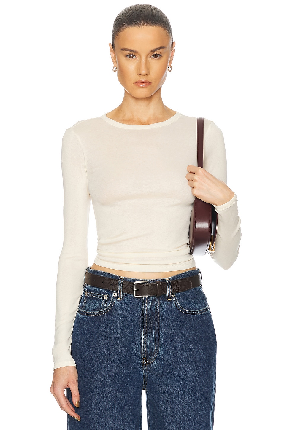 

Топ Olivia с длинными рукавами Flore Flore, Off White