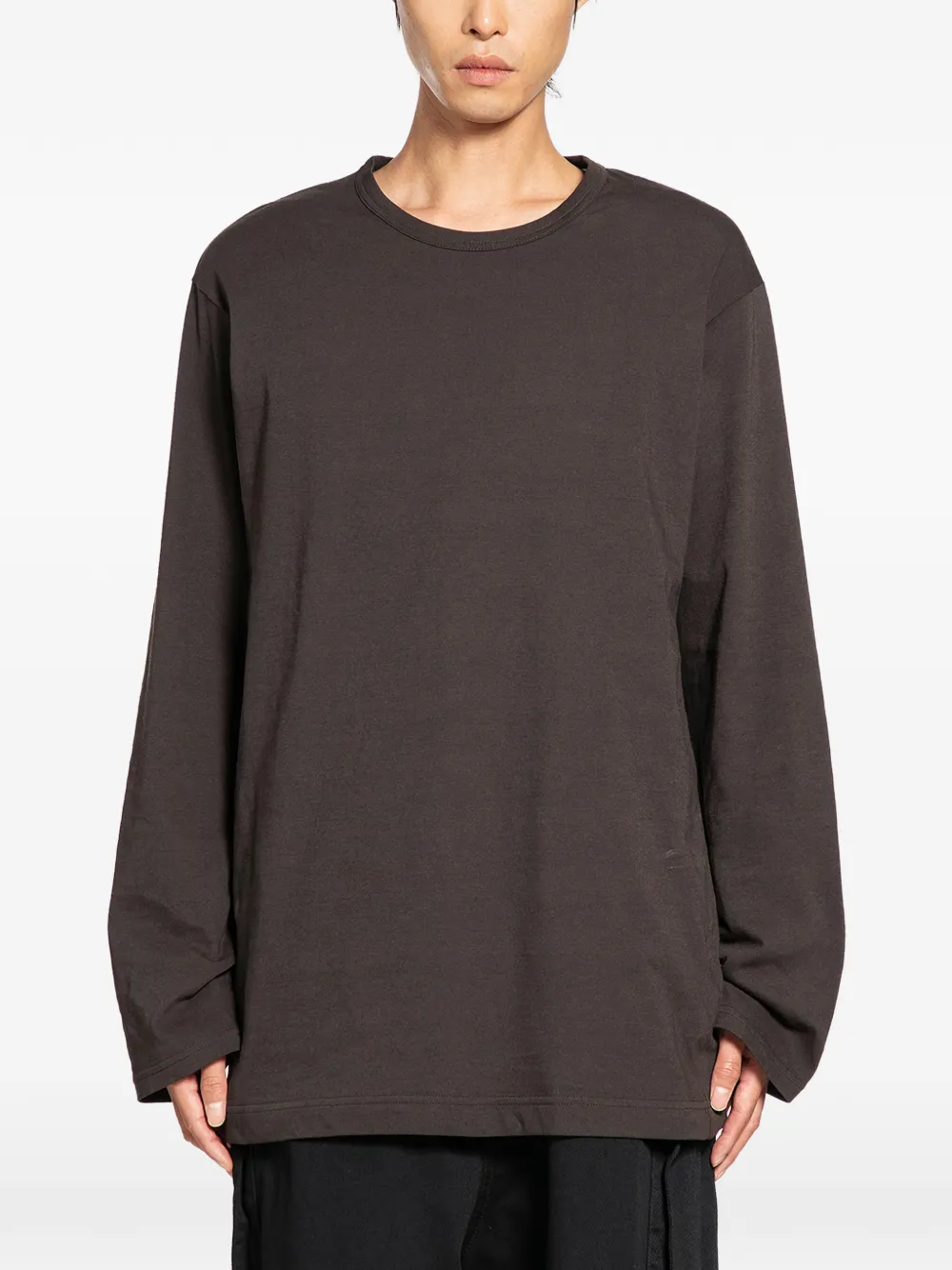 

Футболка с длинными рукавами Yohji Yamamoto, серый