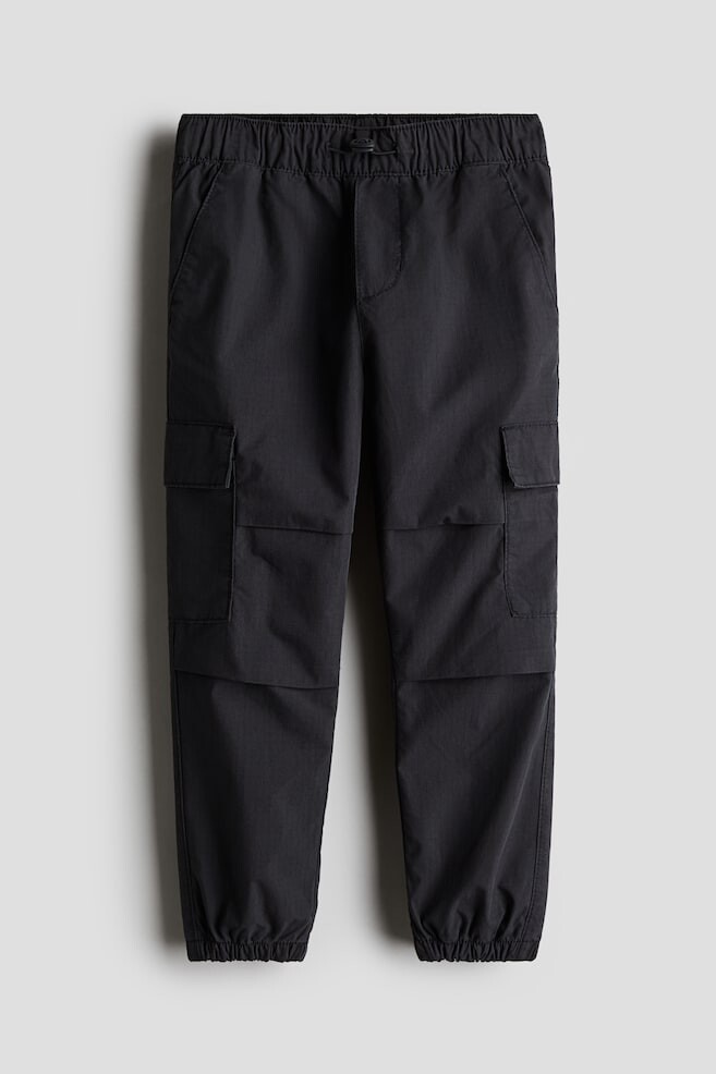 

Хлопковые брюки-карго H&M, серый