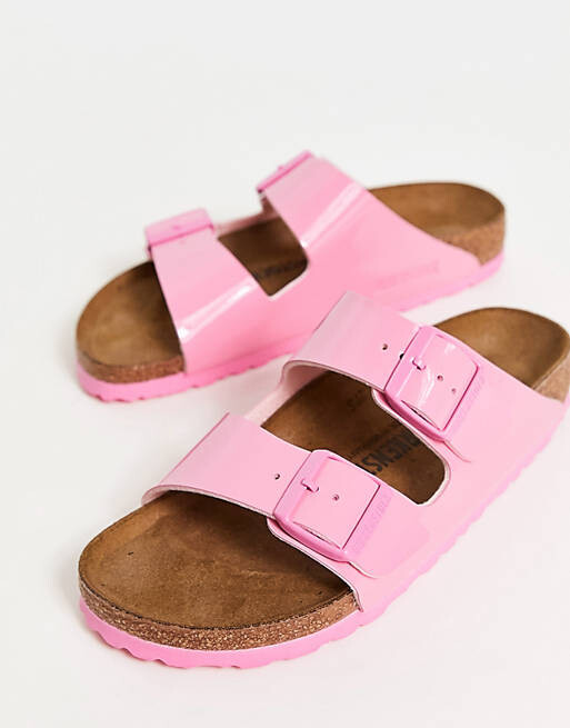 

Ярко-розовые сандалии Birkenstock Arizona Birko-Flor