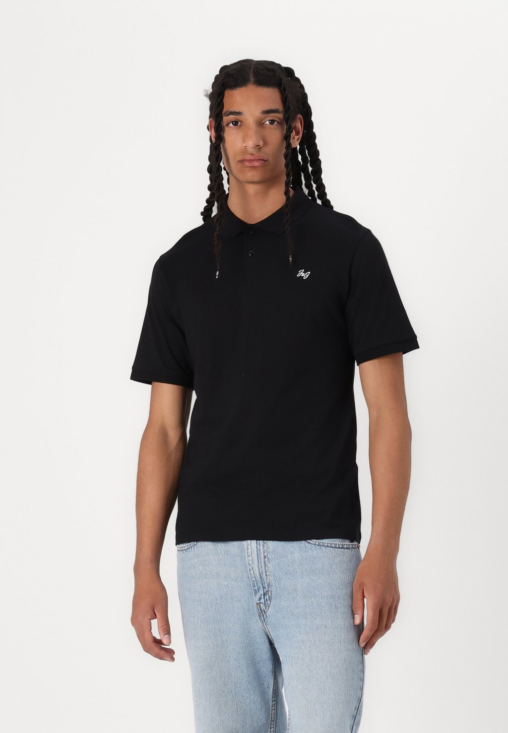 

Рубашка поло JJEJERSEY LOGO Jack & Jones, черный