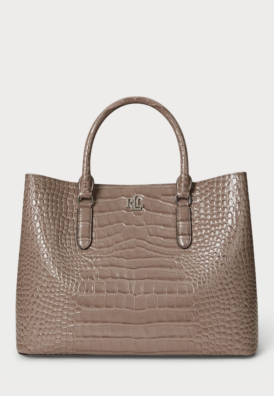 

Сумка Lauren Ralph Lauren EMBOSSED LEATHER LARGE MARCY SATCHEL, Taupe Brown/Light Brown
