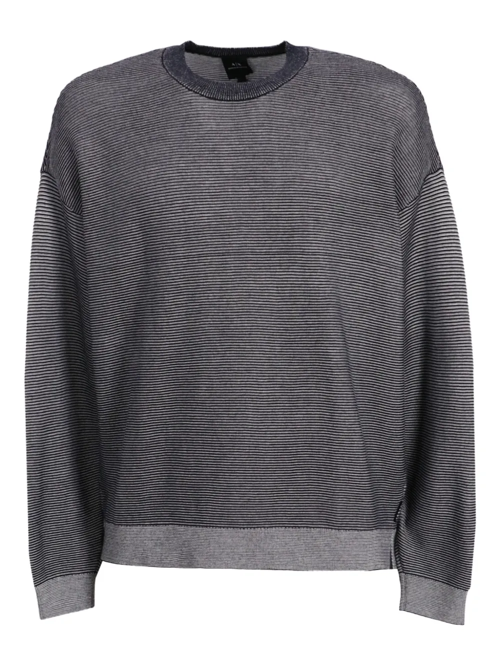 

Свитер в рубчик с эффектом деграде Armani Exchange, черный