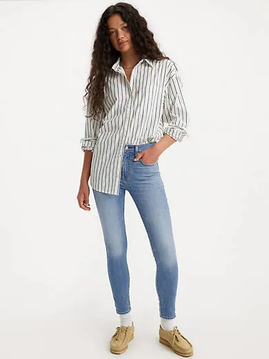 

721 крутые женские джинсы скинни с высокой посадкой Levi's, цвет Cool It Now - Medium Wash