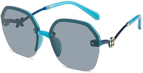 

Женские солнцезащитные очки большого размера 2027 года в поляризованной металлической оправе синего цвета с цветочным декором, круглые, с защитой от солнца UV400 MTZJH, C3