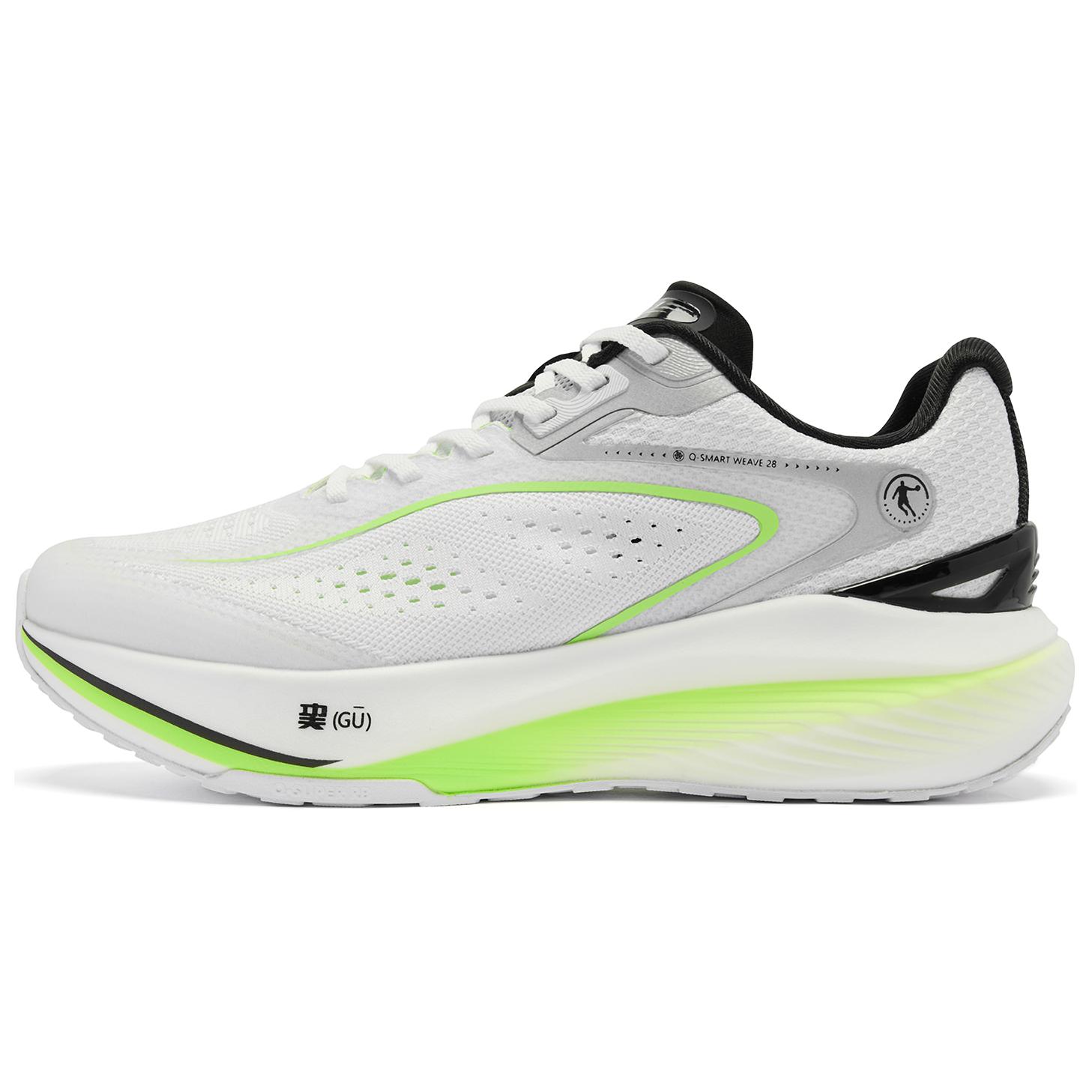 

QIAODAN Кроссовки Shadow 1.0 мужские низкие Jordan White/Flying Shadow Green, цвет Jordan White/Flying Shadow Green