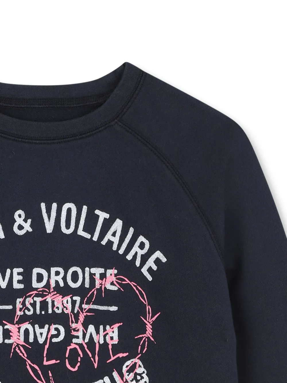 Толстовка с графичным принтом Zadig & Voltaire Kids, черный — фото 3