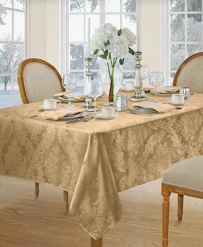 

Продолговатая скатерть Barcelona Damask, 60 x 84 дюйма Elrene, золото