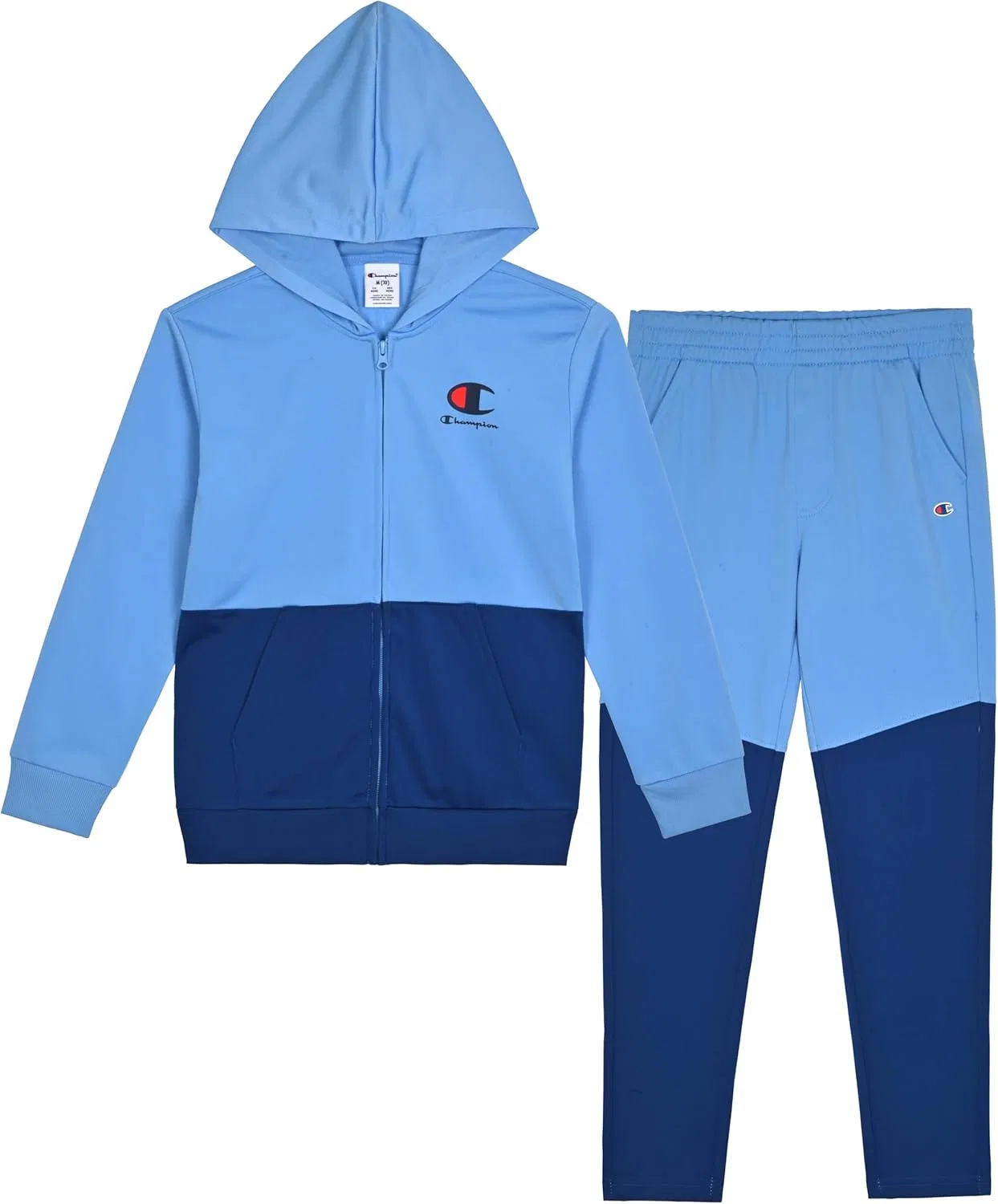 Спортивный костюм Champion для мальчиков: флисовая толстовка с капюшоном и спортивные штаны, Placid Blue