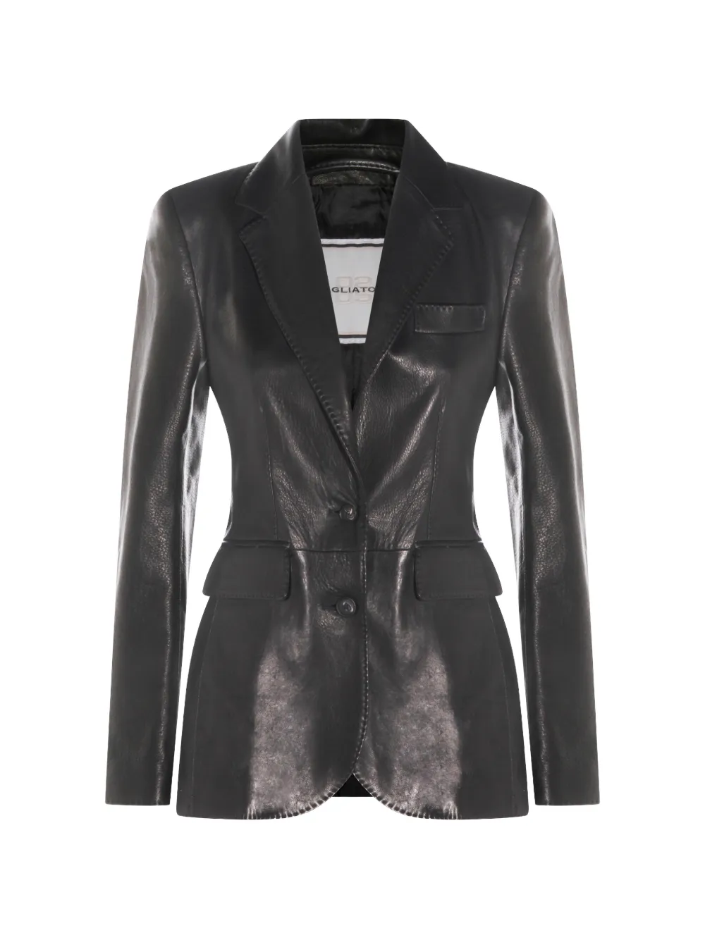 

Кожаная куртка на пуговицах Tagliatore, черный