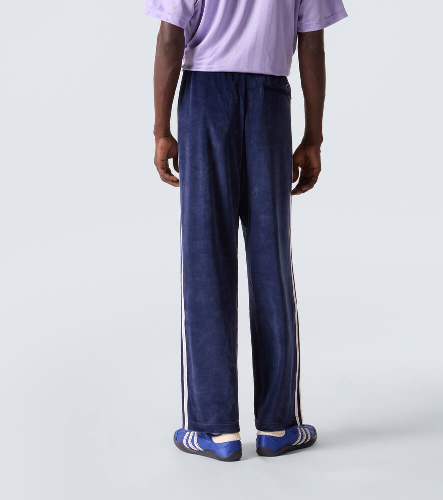 Брюки прямого кроя Wales Bonner из хлопкового вельвета Adidas, Night Navy — фото 4