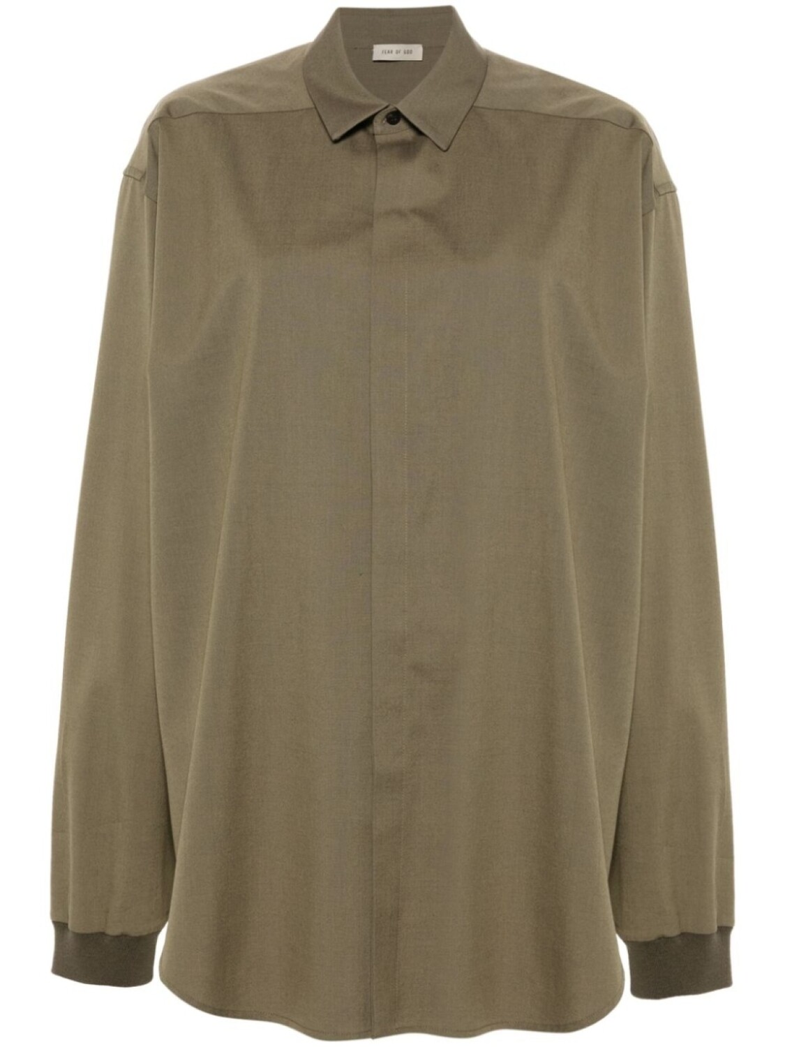 

Рубашка Fear Of God Hidden Placket, зеленый