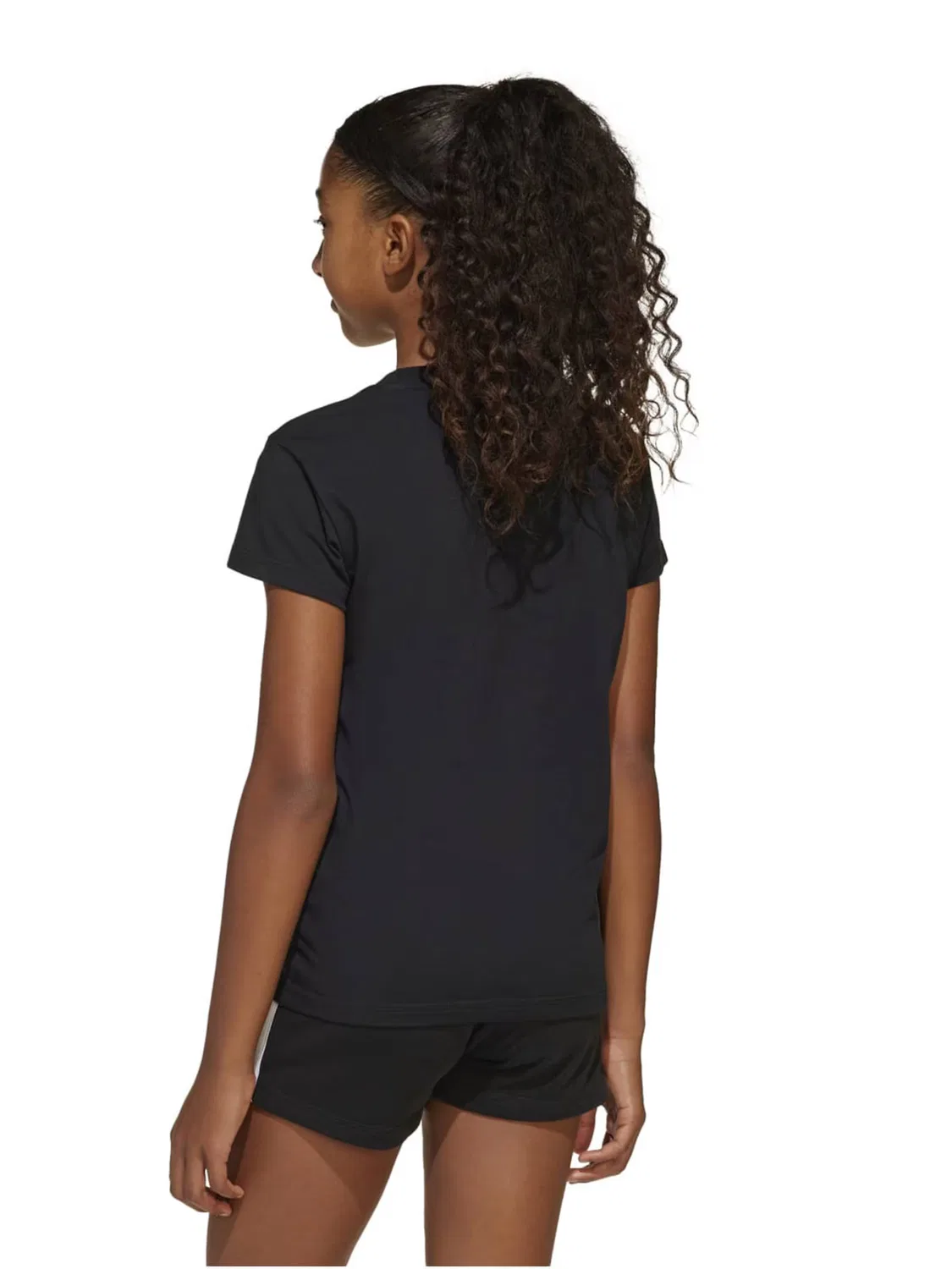 Спортивная футболка Adidas Sportswear Performance Shirt Bl 160 черного цвета — фото 3