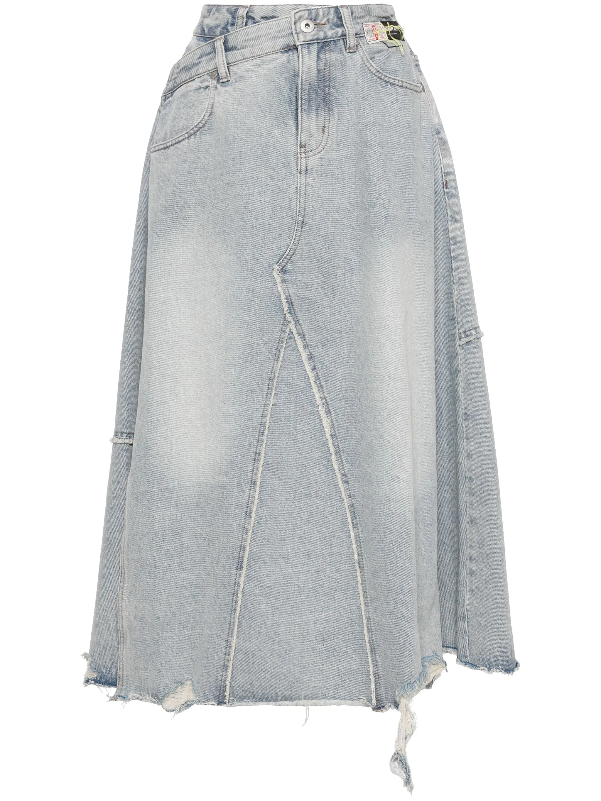 

Джинсовая юбка асимметричного кроя Musium Div., синий