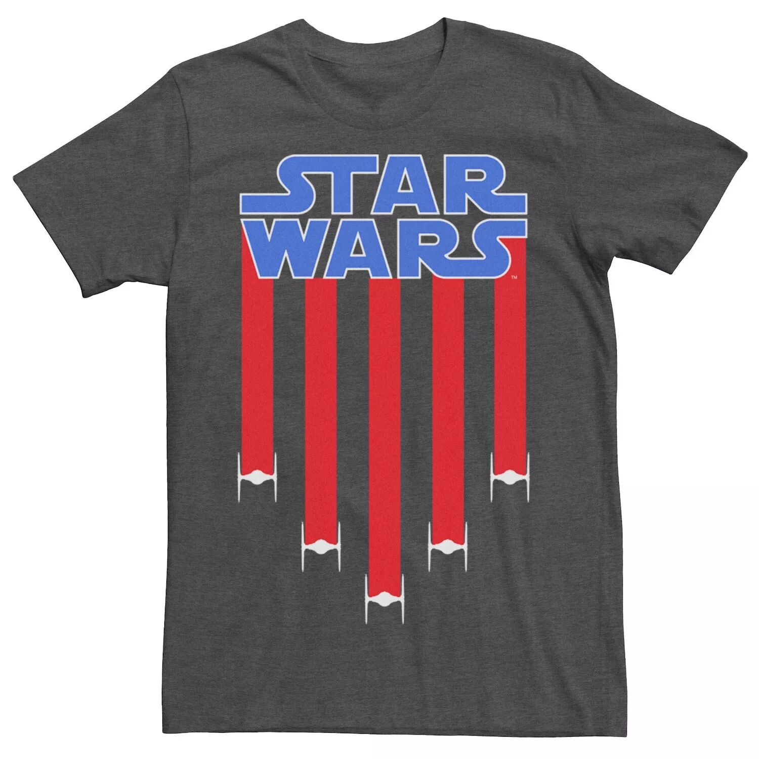 

Мужская футболка Fighter Jets Star Bangled Banner, 4 июля Star Wars