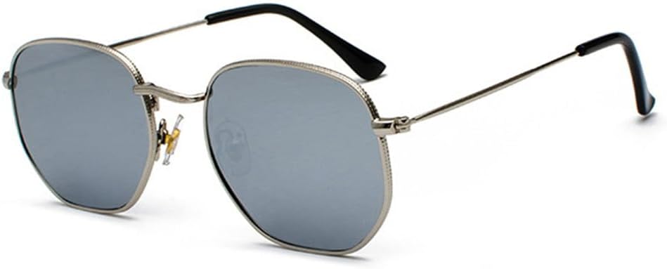 

Защитные солнцезащитные очки для мужчин и женщин | Маленькая металлическая оправа с градиентным цветом | для вождения и занятий спортом на открытом воздухе generic, Silver-silver Gray