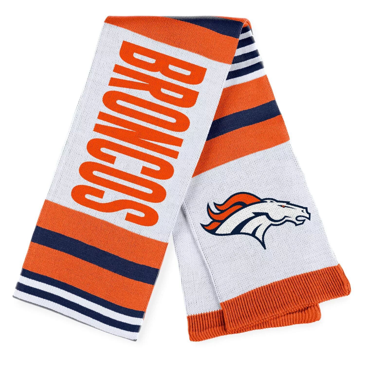

Женская одежда Erin Andrews Жаккардовый полосатый шарф Denver Broncos