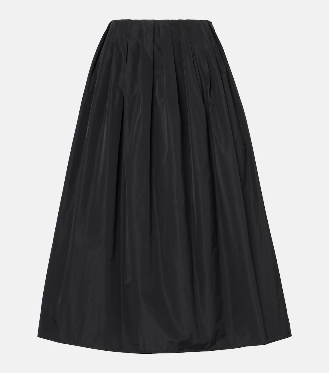 

Юбка миди со складками Jil Sander, черный