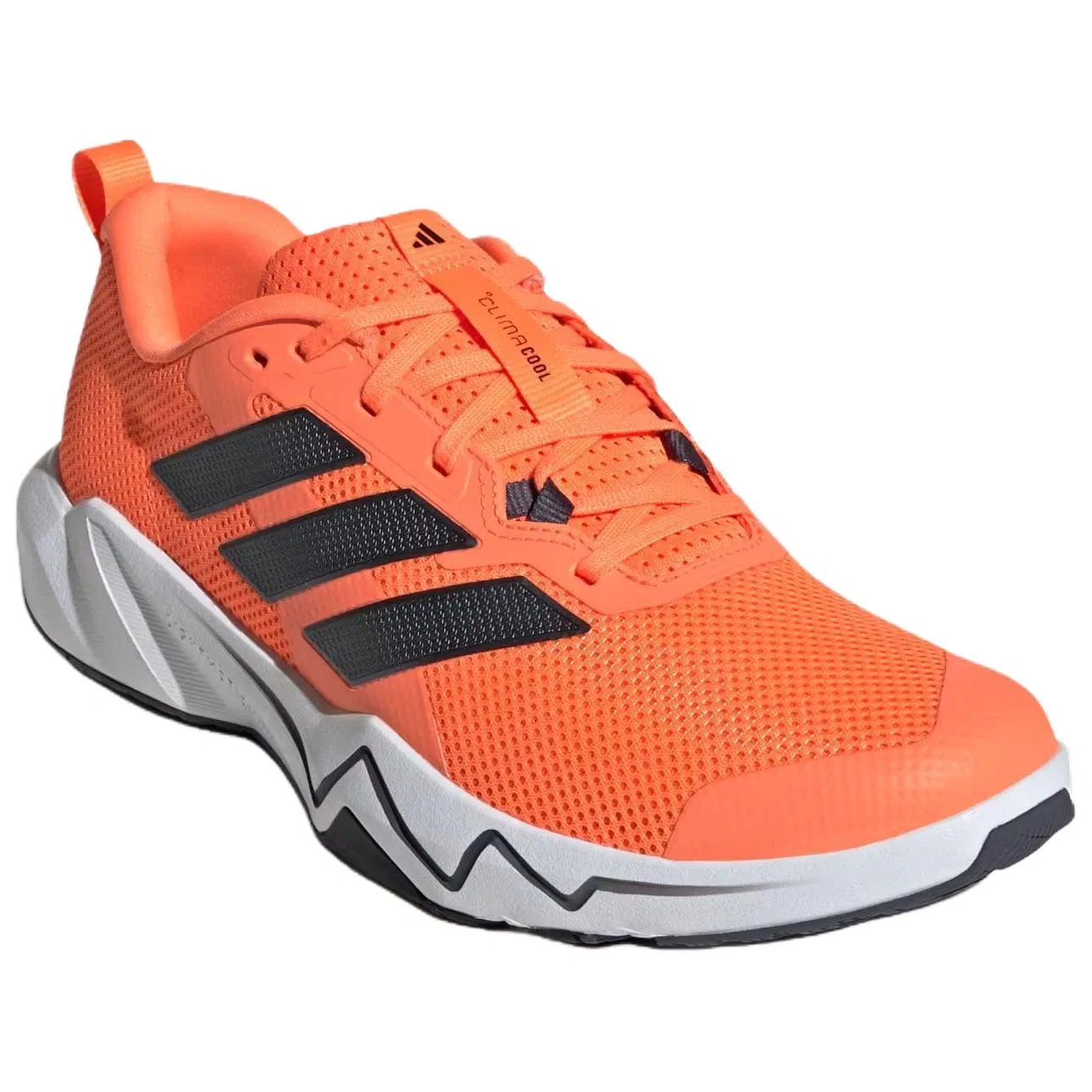 Кроссовки для тренировок дышащие Adidas оранжево-черные — фото 4