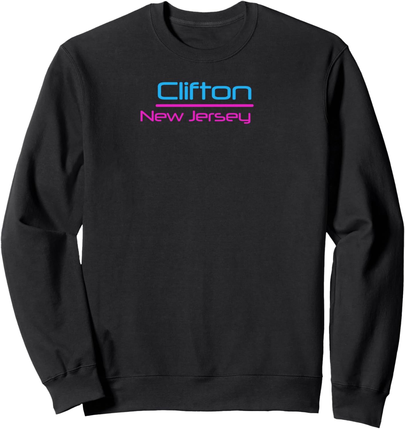 

Ретро-толстовка с надписью «Клифтон, Нью-Джерси» Best Clifton New Jersey Apparel, черный