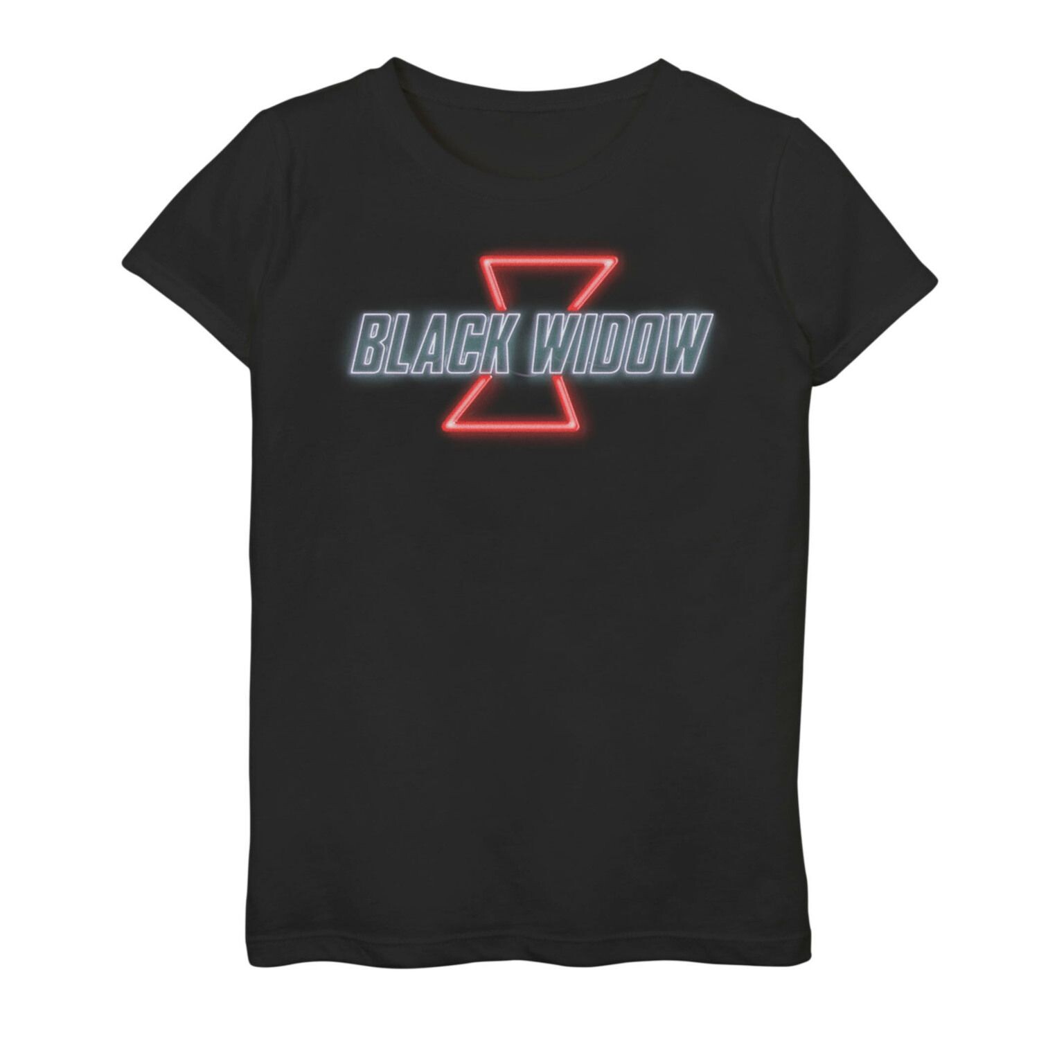 

Футболка с неоновым логотипом Marvel Black Widow для девочек 7–16 лет Marvel