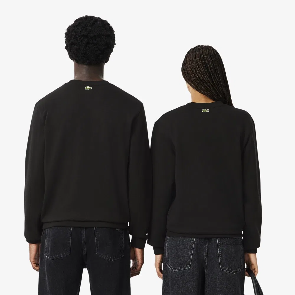 Мужской свитшот Lacoste Soft Branding Crewneck, чёрный — фото 3