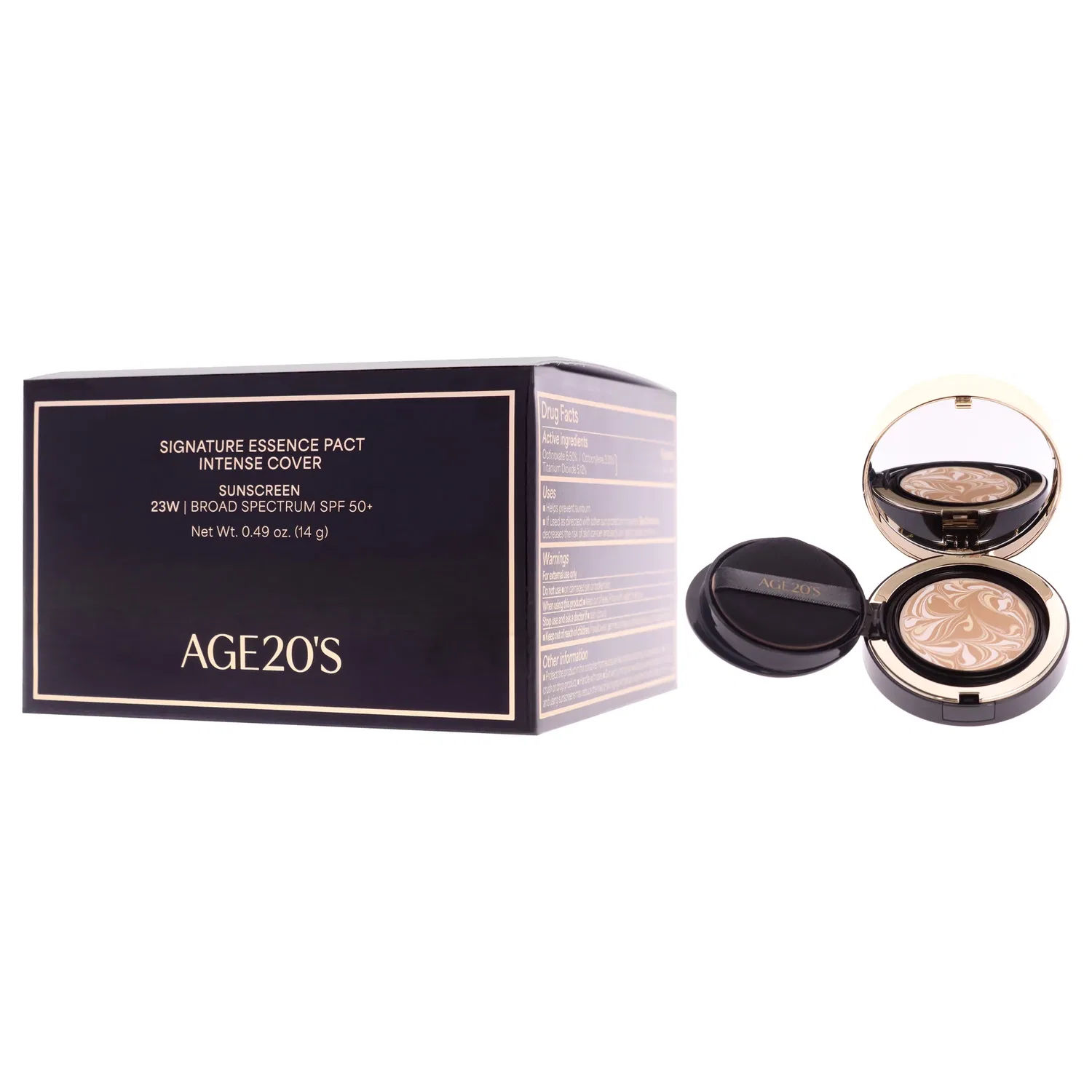 Тональный крем Signature Essence Pact Intense Cover SPF 50 Plus - 23W Beige от Age20s for Women - 0,49 унции — фото 4