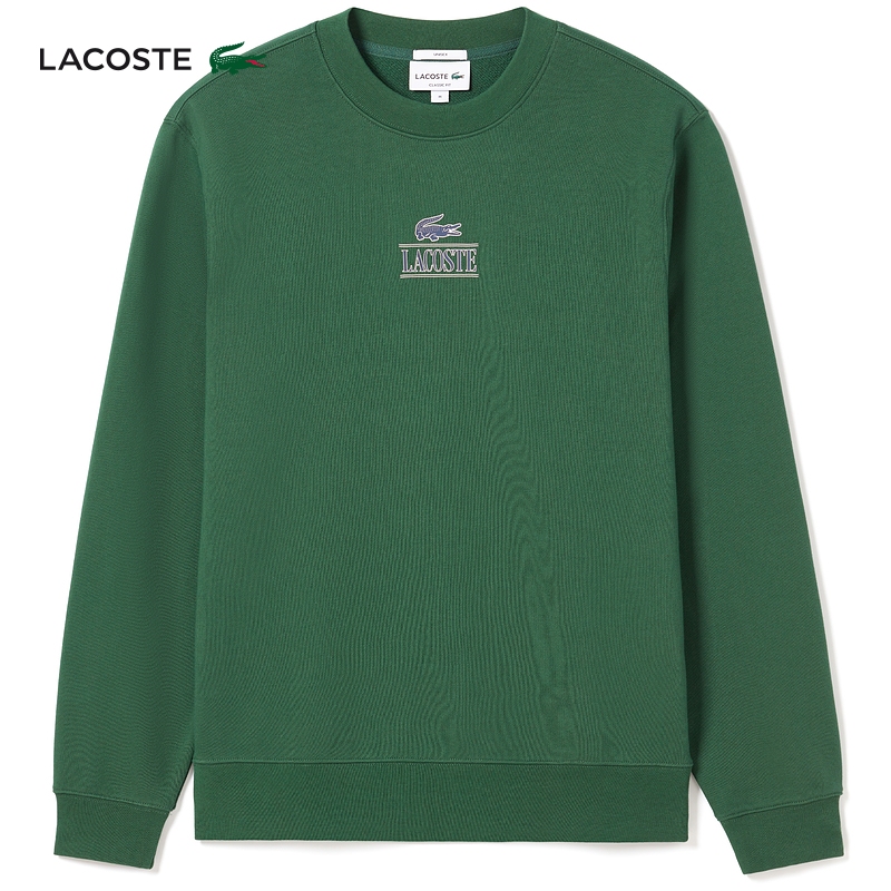 

Пуловер Lacoste с круглым вырезом, зеленый