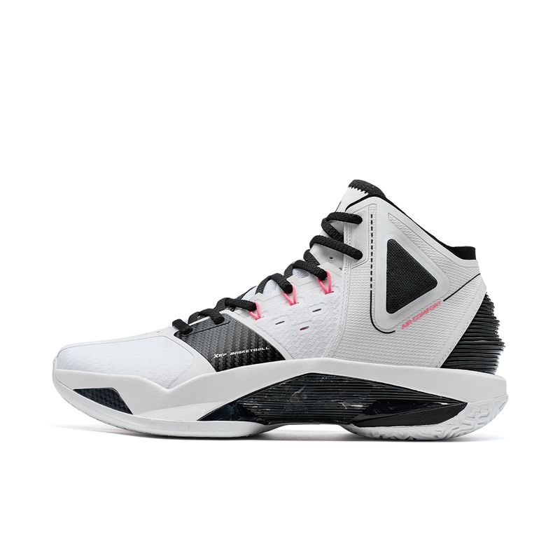 

XTEP Баскетбольные кроссовки Raid 2 с низким верхом, устойчивые к истиранию и скольжению, классические, белые/черные