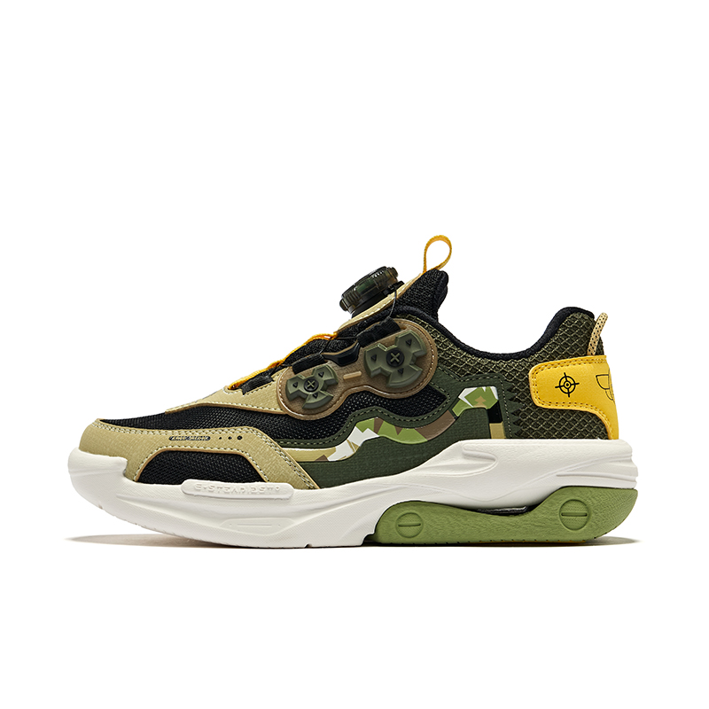 

ERKE KIDS Низкие детские повседневные кроссовки jet black/tobacco brown kids'