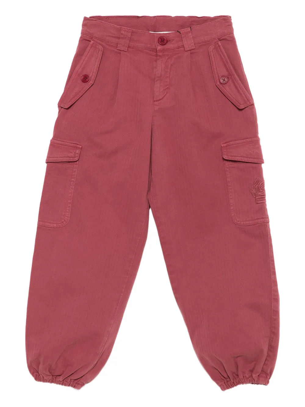 

Вышитые брюки-карго ETRO KIDS, красный