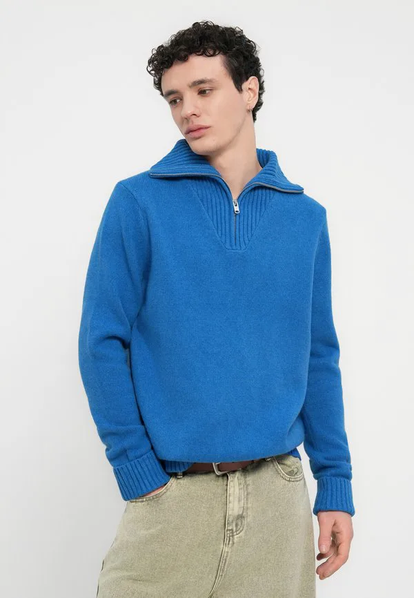 Свитер с застежкой-молнией на четверть длины Gap, Blue — фото 4