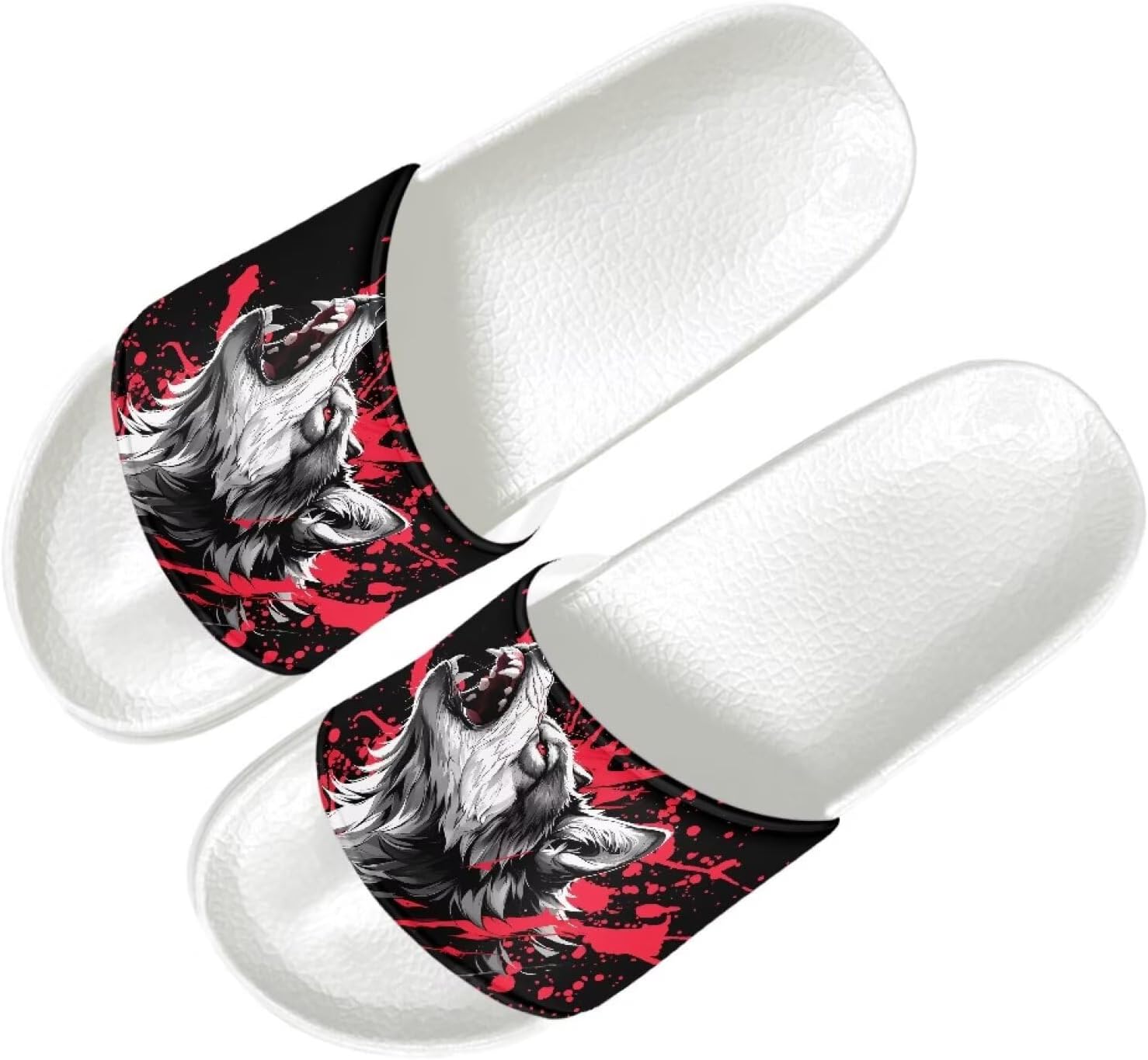 

Мужские удобные тапочки Quxjehoe Cloud, повседневные шлепанцы, сандалии, нескользящие тапочки для улицы и дома, размеры 5-14, Wolf