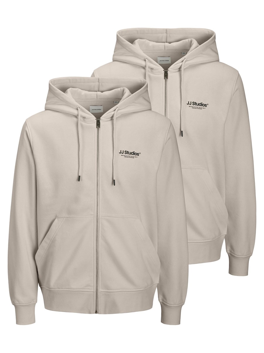 

Толстовка с капюшоном на молнии JACK & JONES Soho, серый