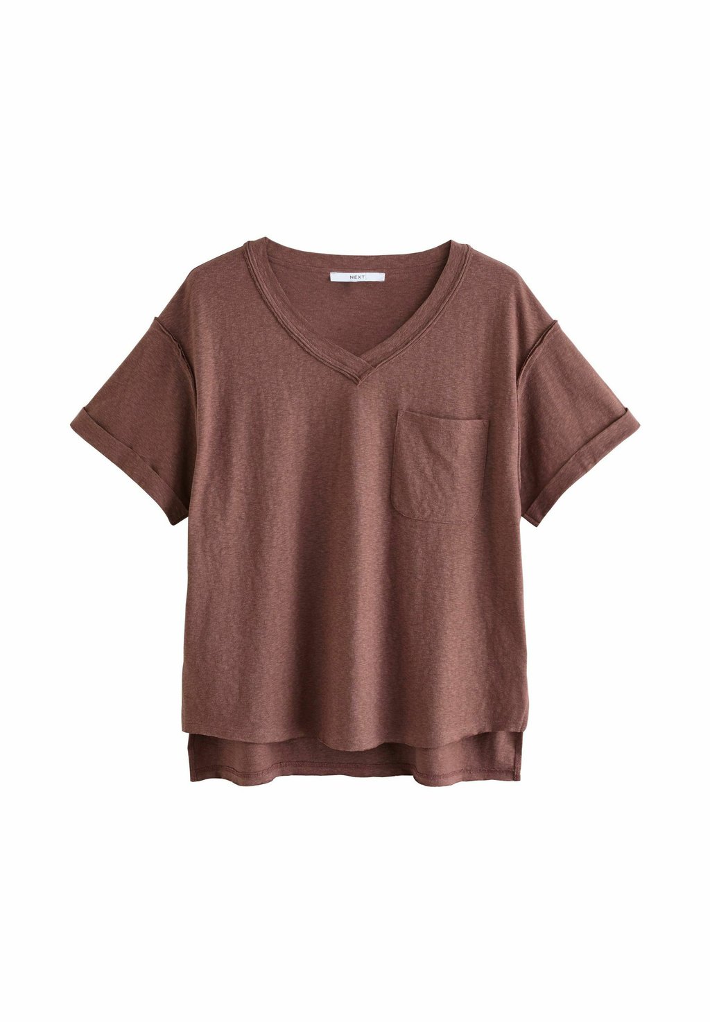 

Базовая футболка SHORT SLEEVE Next, коричневый