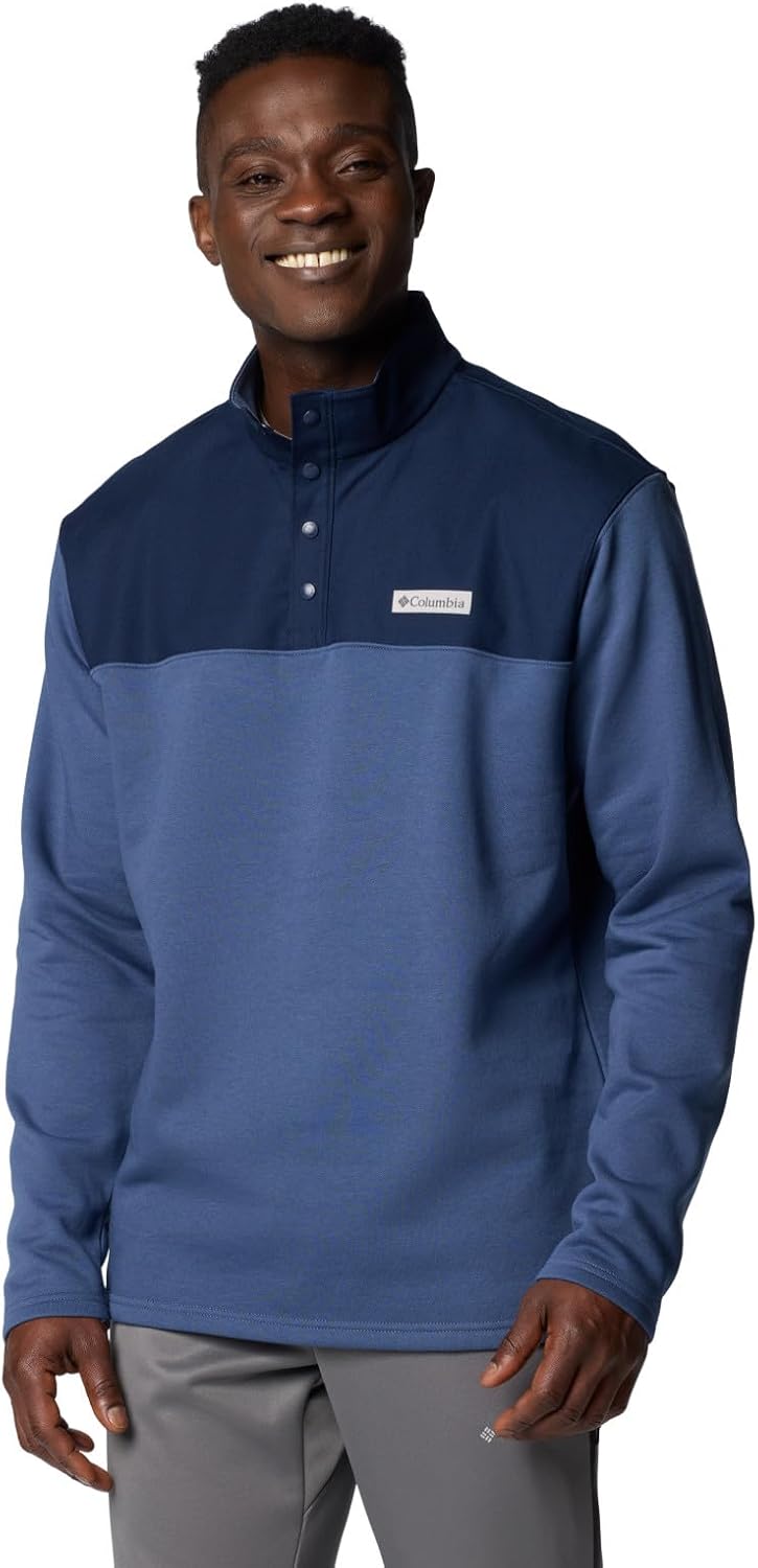 

Columbia мужская куртка Pitchstone Overlay Half Snap, Dark Mountain/Collegiate Navy