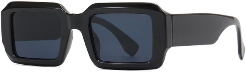 

Винтажные маленькие квадратные солнцезащитные очки для мужчин и женщин, роскошные ретро-очки унисекс, популярные солнцезащитные очки с защитой от УФ-излучения UV400 generic, Black