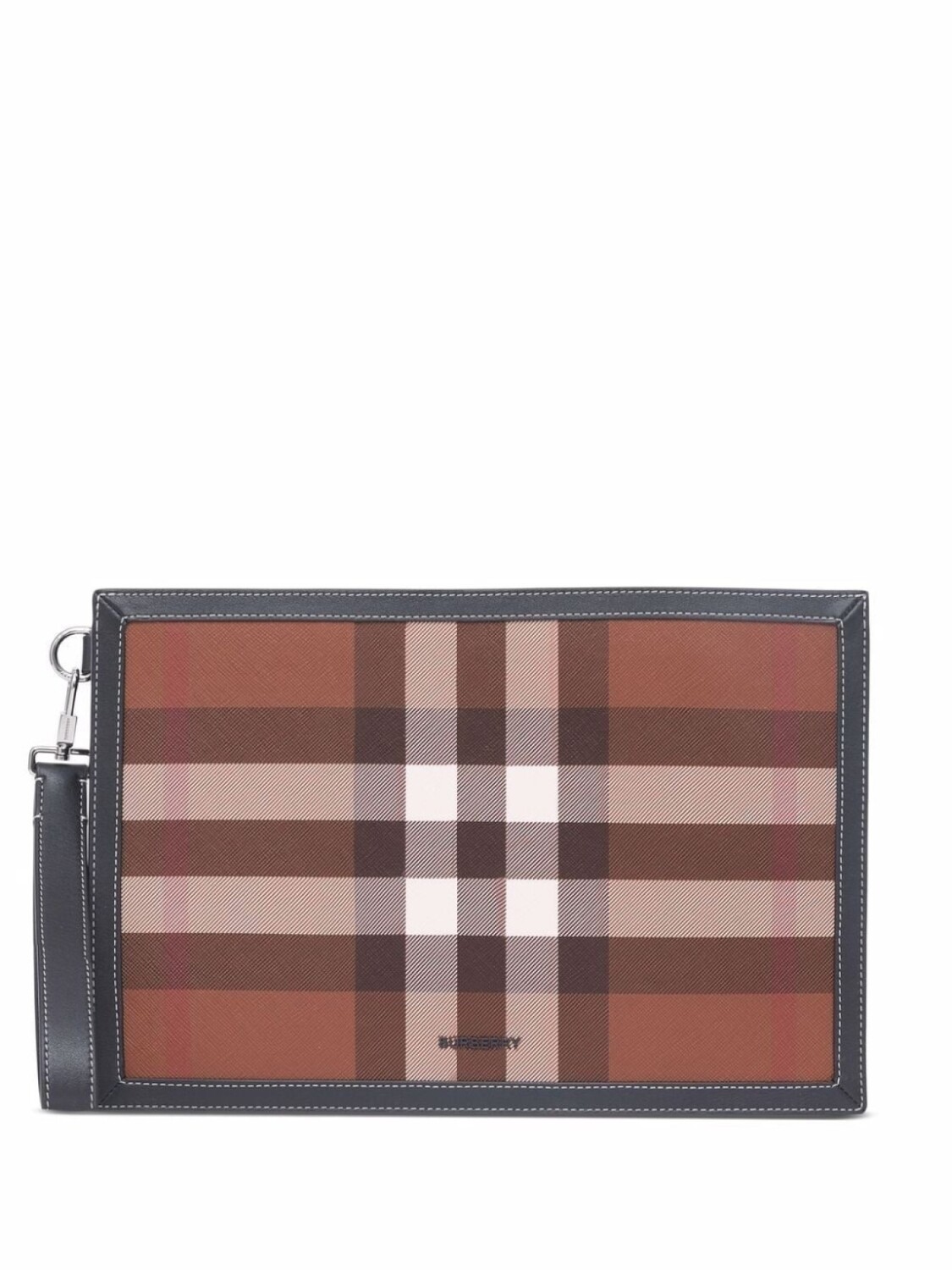 

Burberry клатч в клетку, коричневый