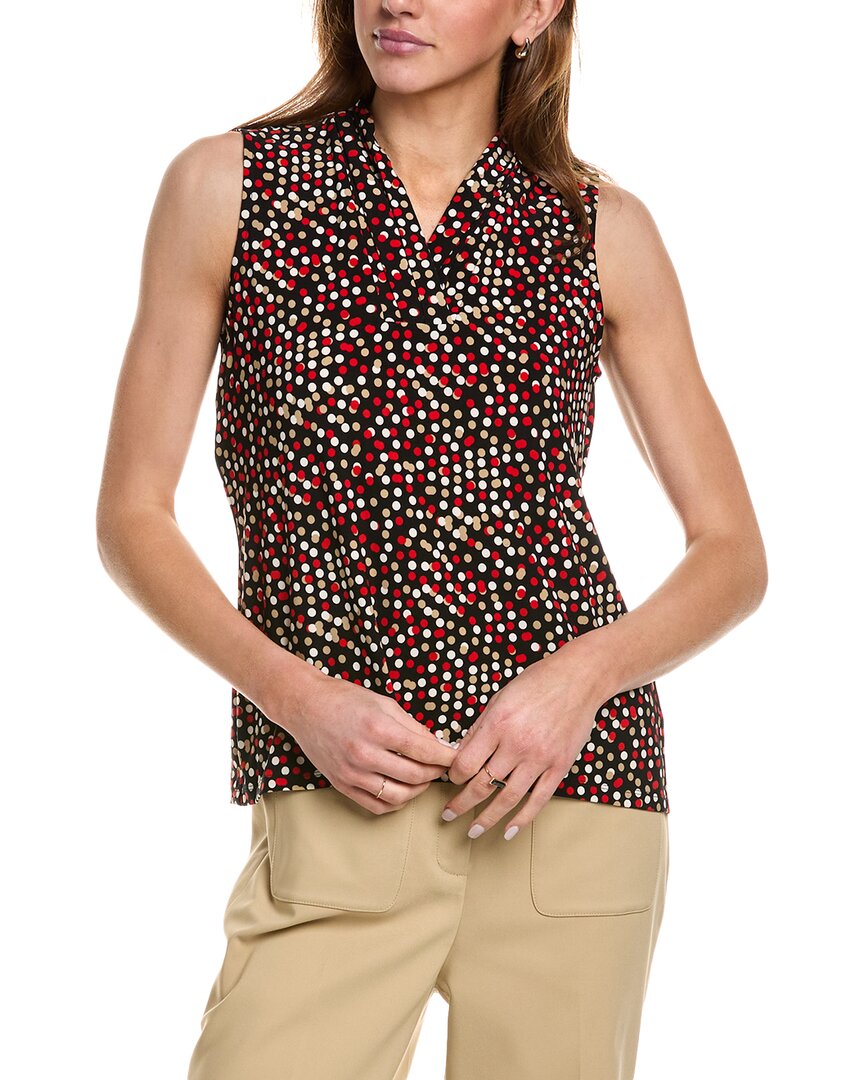 

Топ Anne Klein Triple Pleat Ity, красный