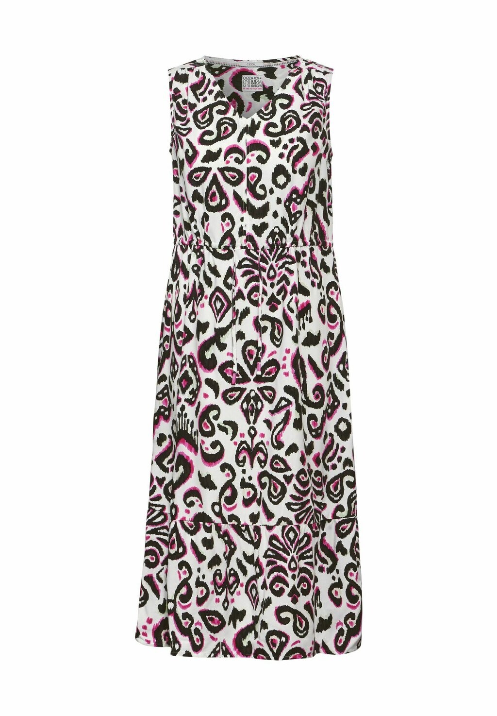 

Летнее платье Sommer Mit Print Cecil, weiß