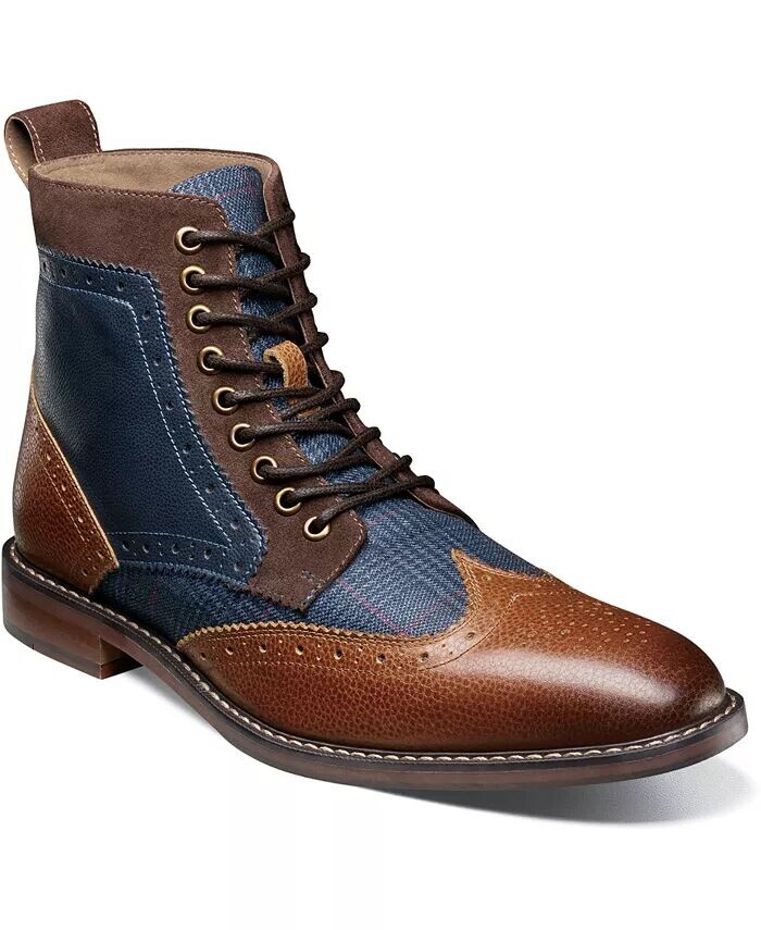 

Мужские ботинки Finnegan Wingtip Lace Up Stacy Adams, синий
