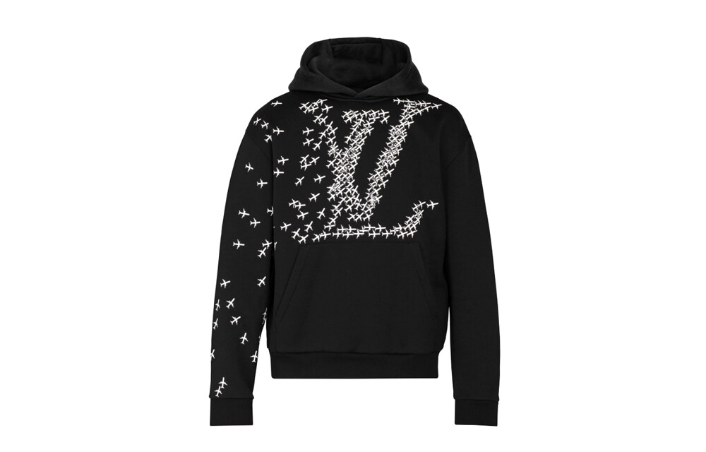 

Новые квартальные продукты LV Sweatshirt Men Black Louis Vuitton, черный